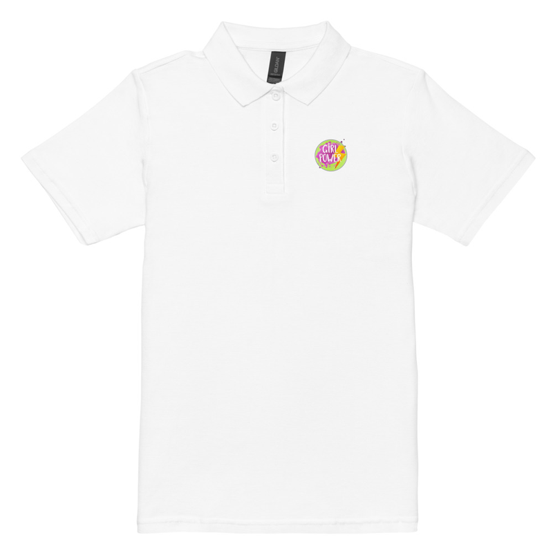 "Girl Power" Women’s Pique Polo Shirt