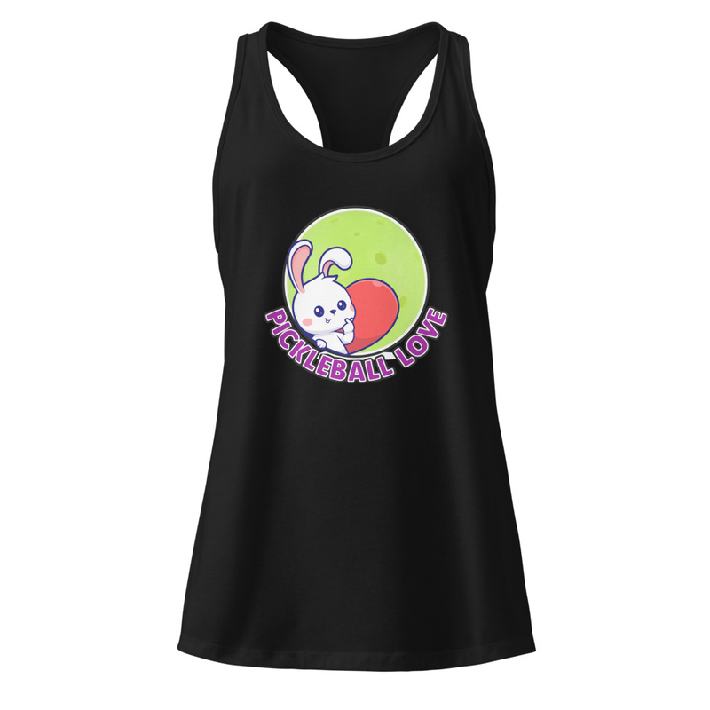 Pickleball Love Women’s Fitted Racerback Tank Top 