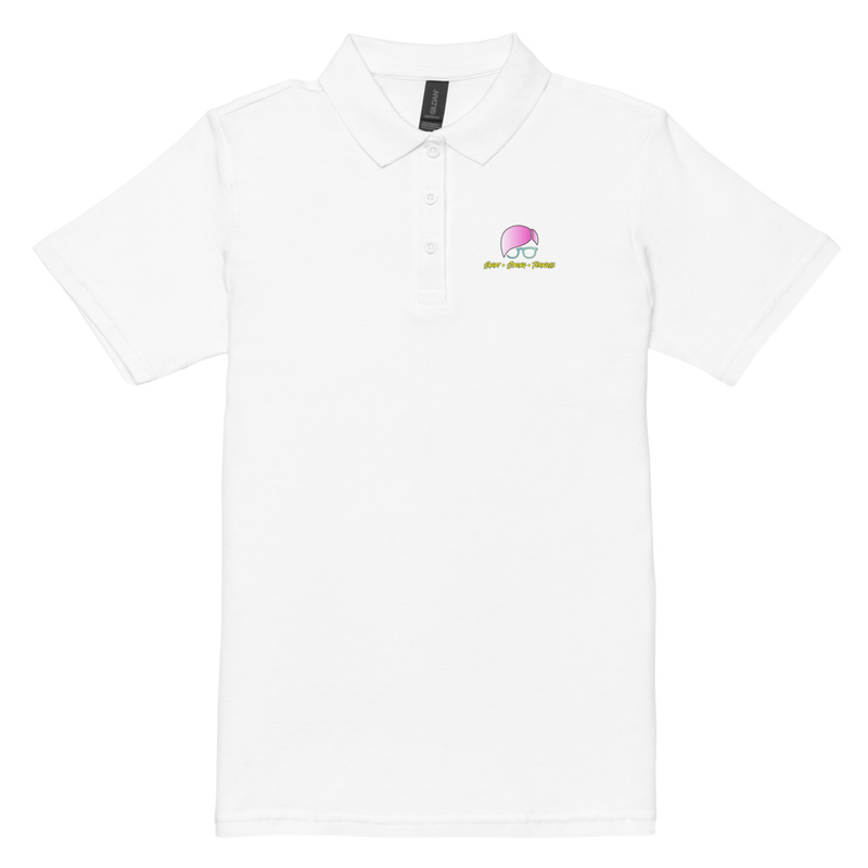 "Smart • Strong • Fearless" Women’s Pique Polo Shirt