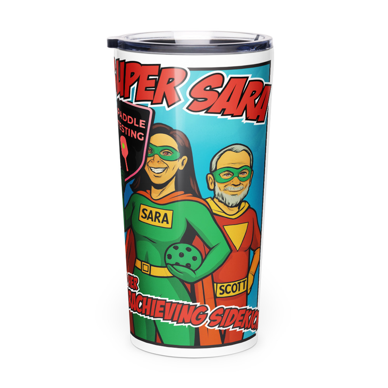 "Super Sara" The Tapered Stainless-Steel Tumbler (Decaf Coffee Capable)