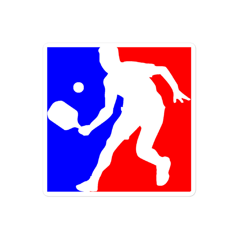 Un-Official Men's Pickleball logo Bubble-free stickers