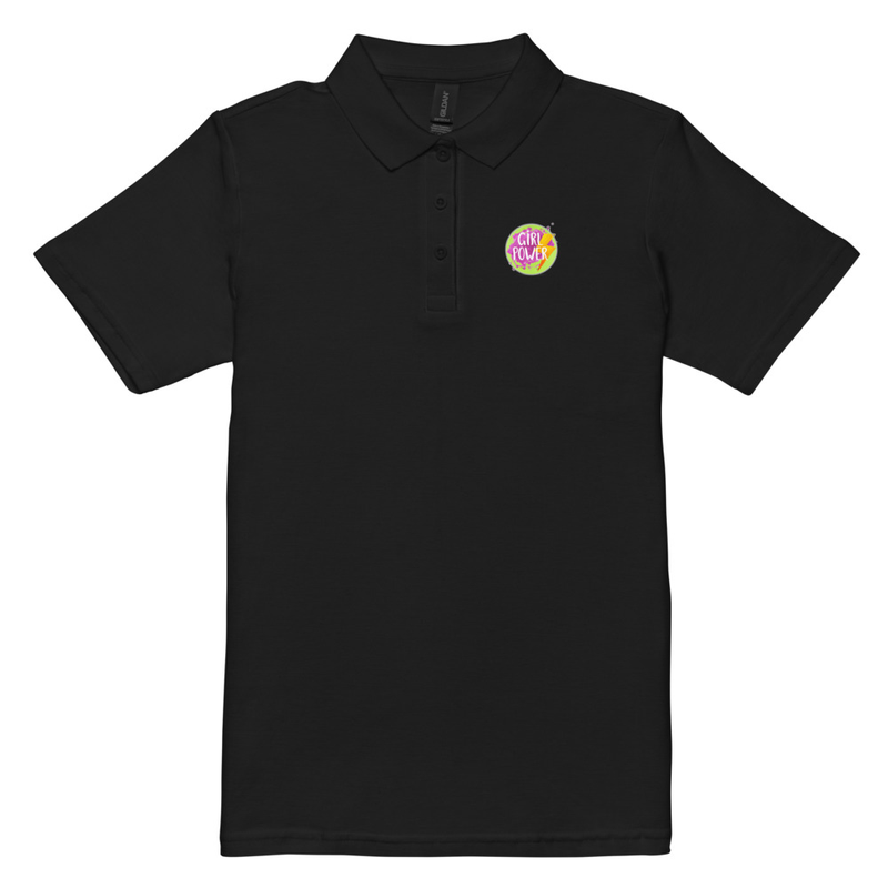 "Girl Power" Women’s Pique Polo Shirt