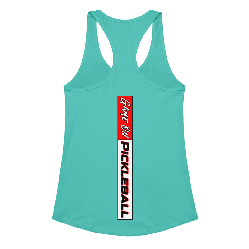 "I Don't Sweat - I Sparkle" Women’s Fitted Racerback Tank Top