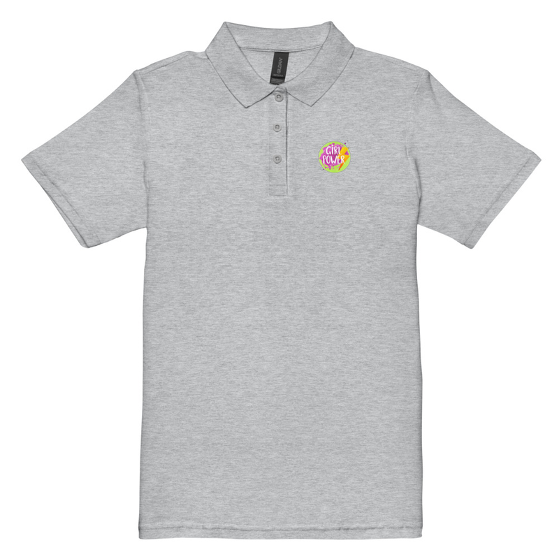"Girl Power" Women’s Pique Polo Shirt