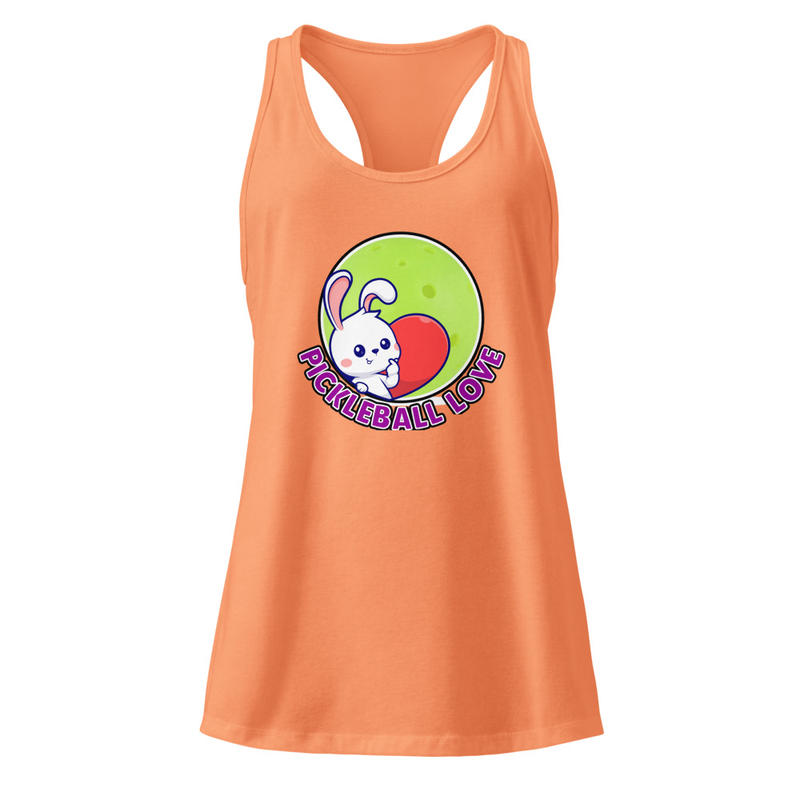 Pickleball Love Women’s Fitted Racerback Tank Top 