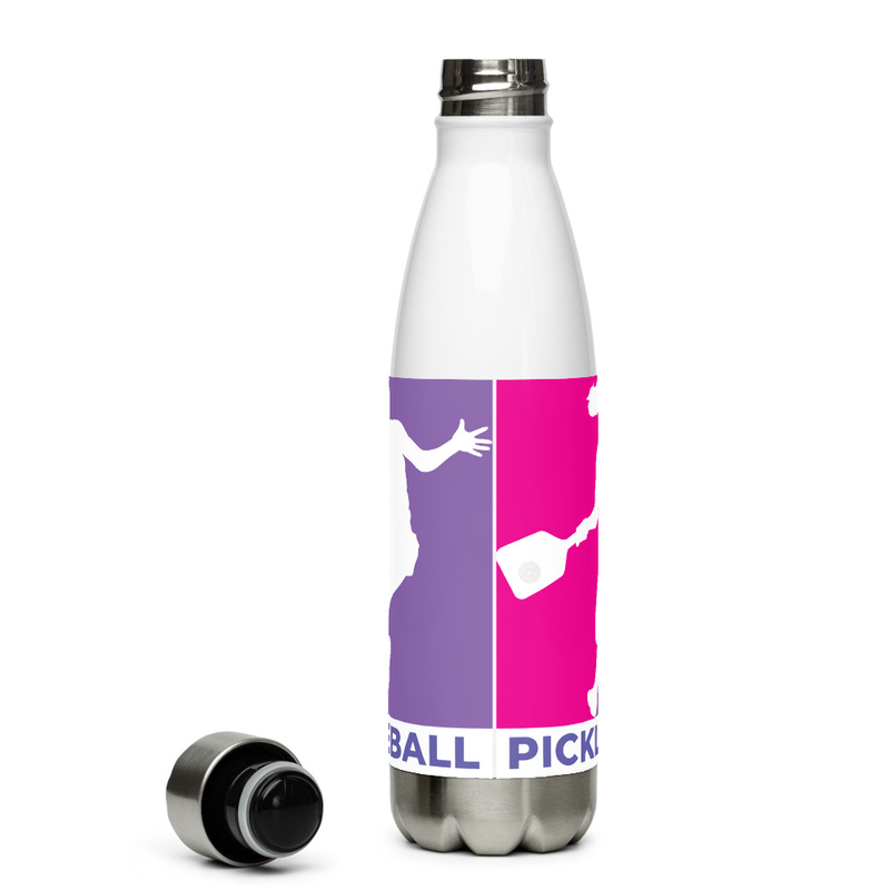 Un-Official Women's Pickleball Logo Stainless Steel Water Bottle