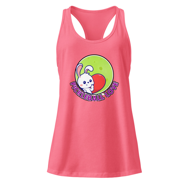 Pickleball Love Women’s Fitted Racerback Tank Top 