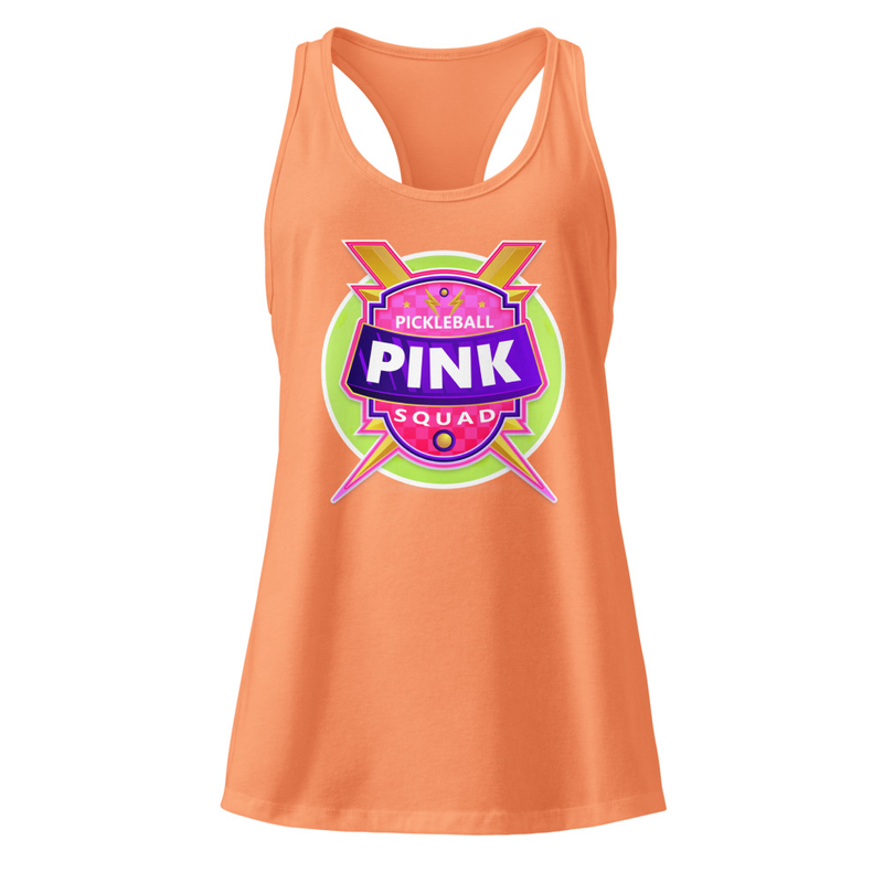 "Pickleball PINK Squad" Women’s Fitted Racerback Tank Top