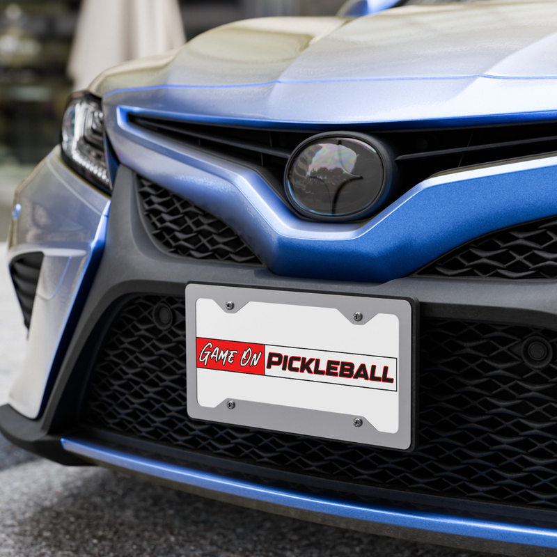 Game On Pickleball logo Vanity license plate
