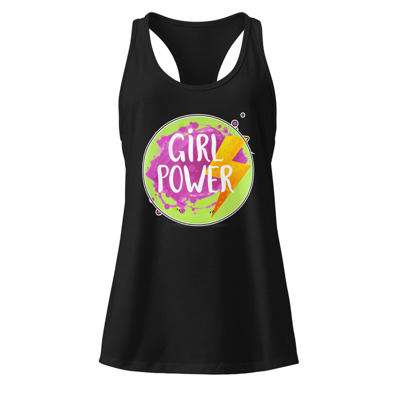 "Girl Power" Women’s Fitted Racerback Tank Top