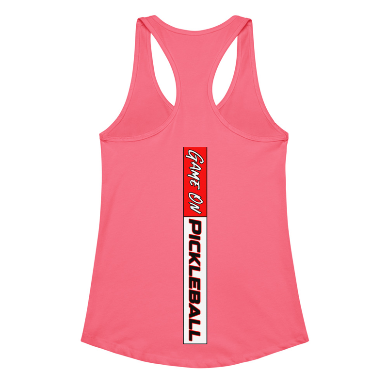 "Pickleball PINK Squad" Women’s Fitted Racerback Tank Top