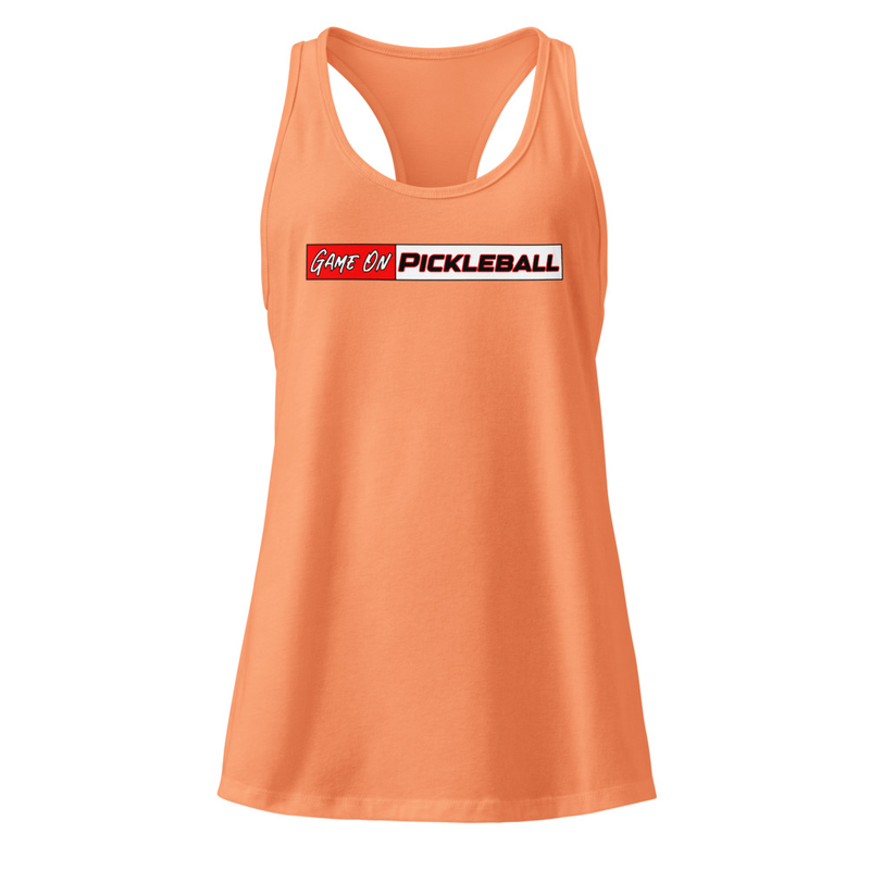 Game On Pickleball Logo Women’s Fitted Racerback Tank Top