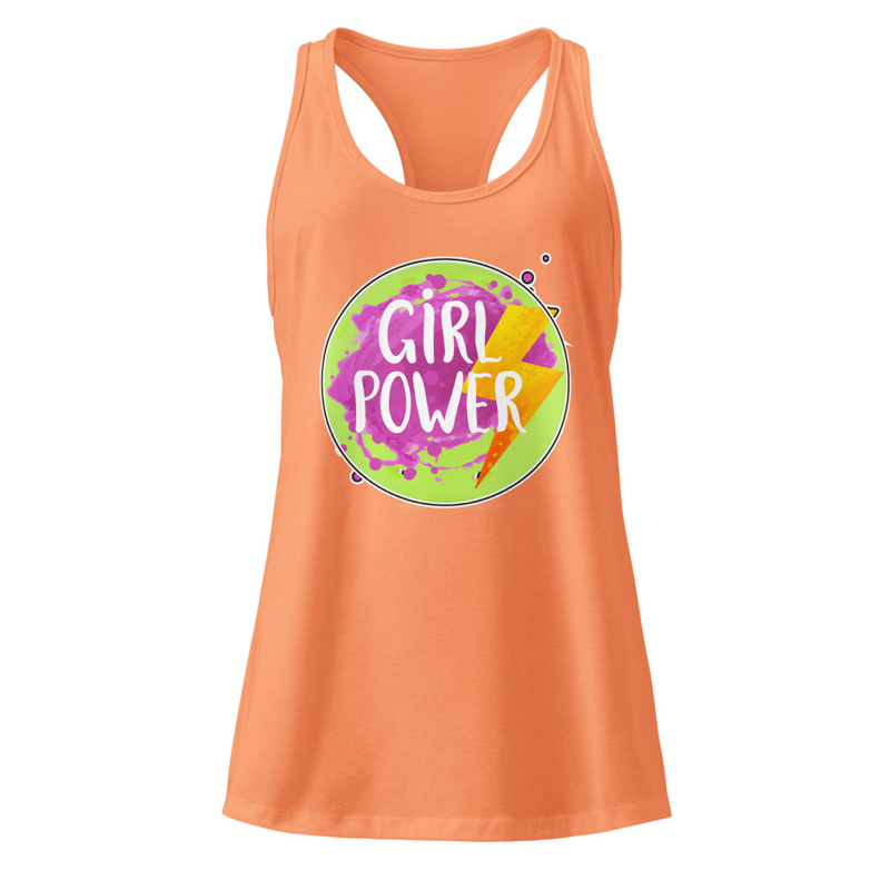 "Girl Power" Women’s Fitted Racerback Tank Top