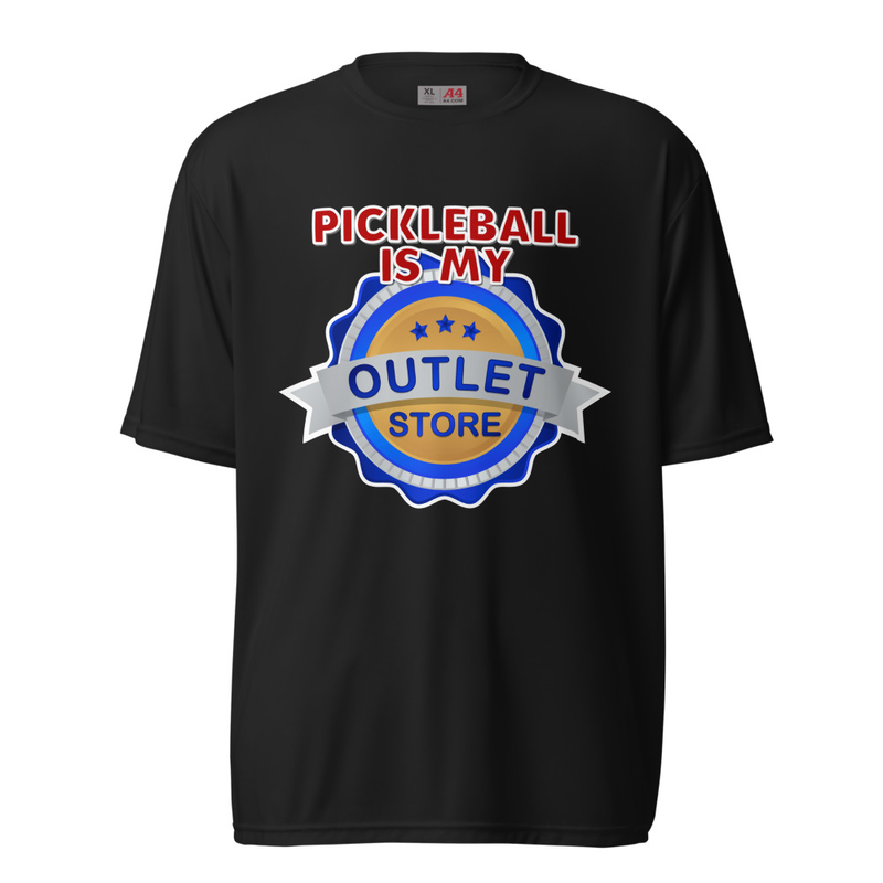 "Pickleball Is My Outlet" Unisex performance crew neck t-shirt