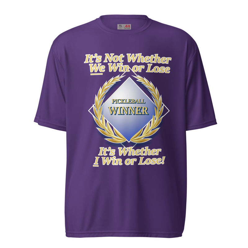 "It's Not Where We Win or Lose" Unisex performance crew neck t-shirt