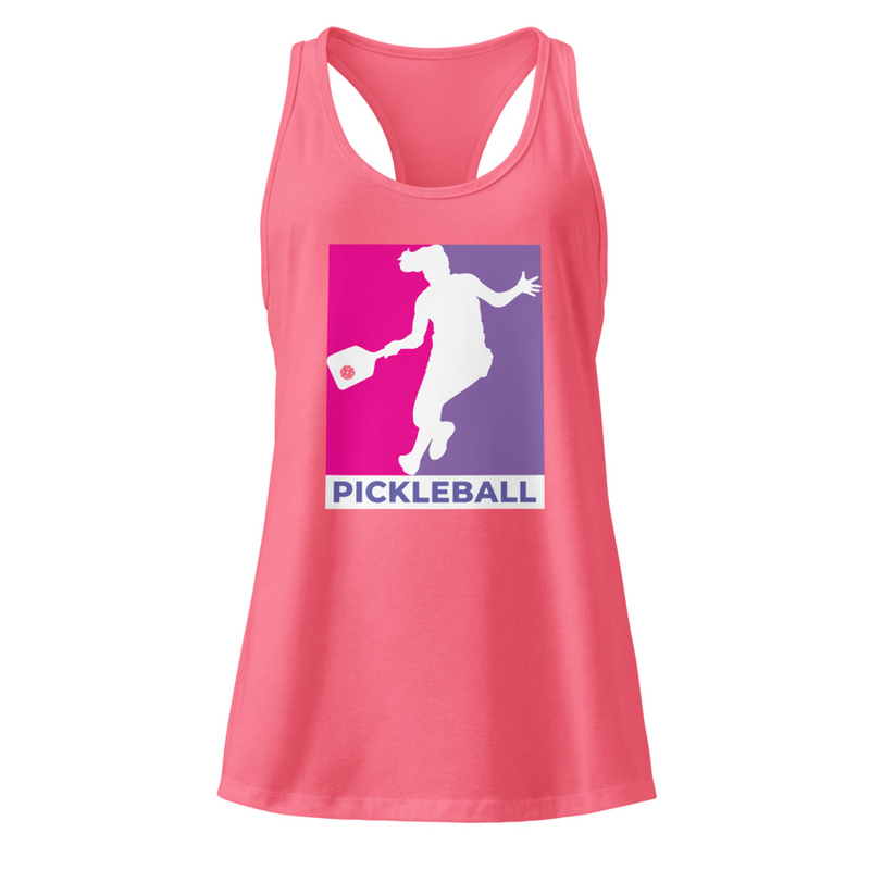 Un-Official Women's Pickleball Logo Women’s Fitted Racerback Tank Top