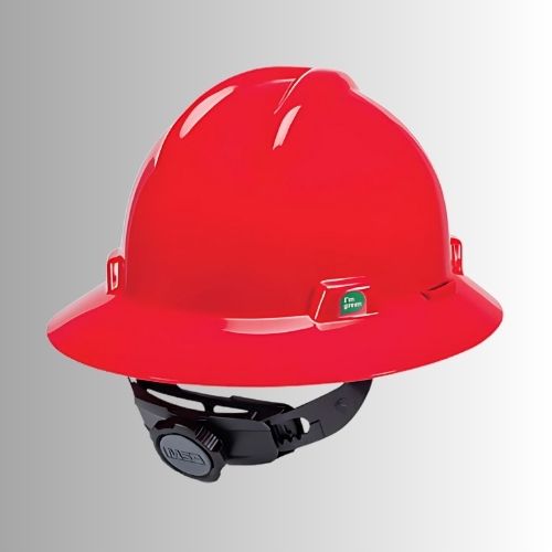 MSA V-Gard Full Brim Hard Hats