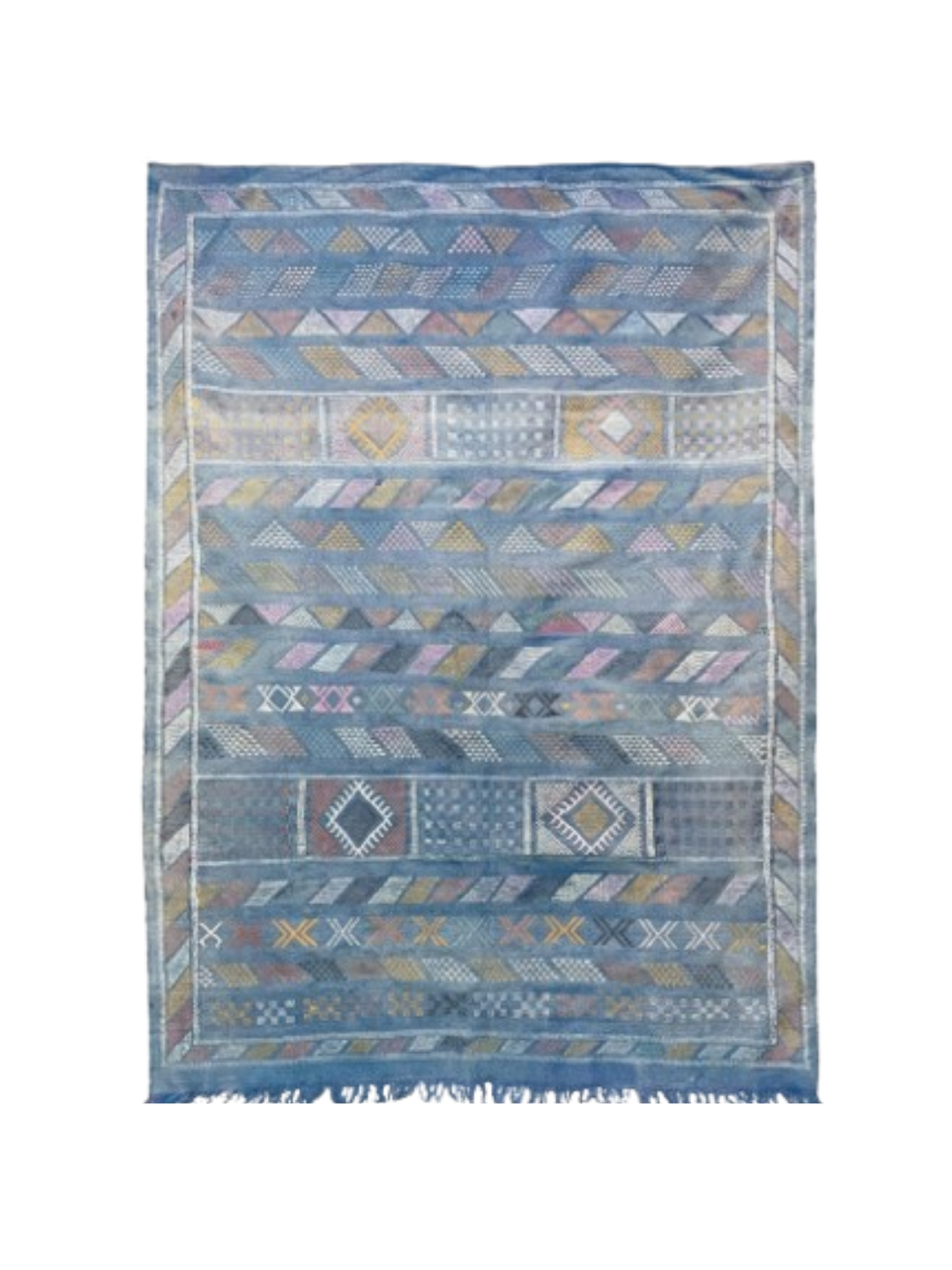 Tapis Sabra "Bleu Majorelle" - Indigo Profond