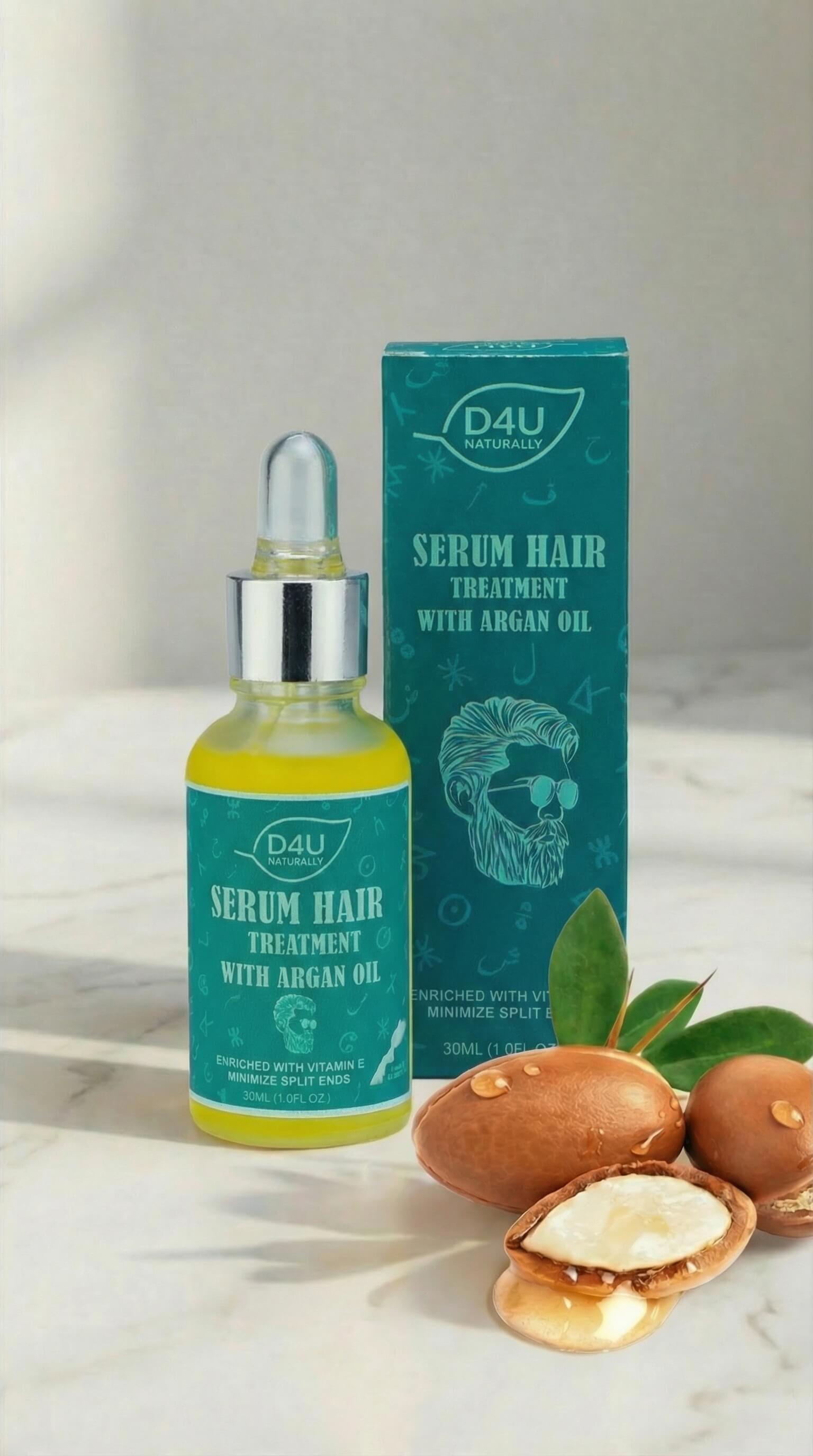 Sérum Capillaire Réparateur à l'Argan 30ML | D4U Naturally