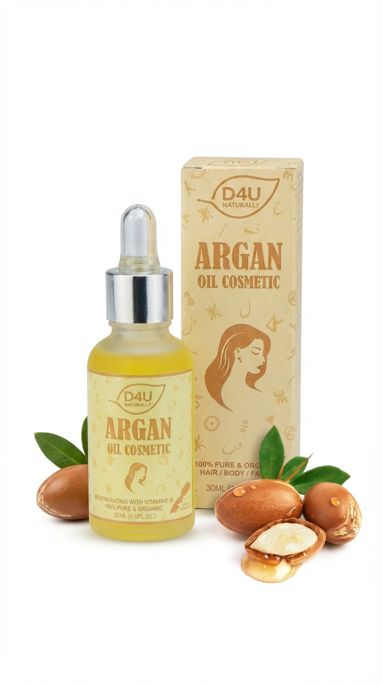 Huile d'Argan Cosmétique Pure 30ML | D4U Naturally