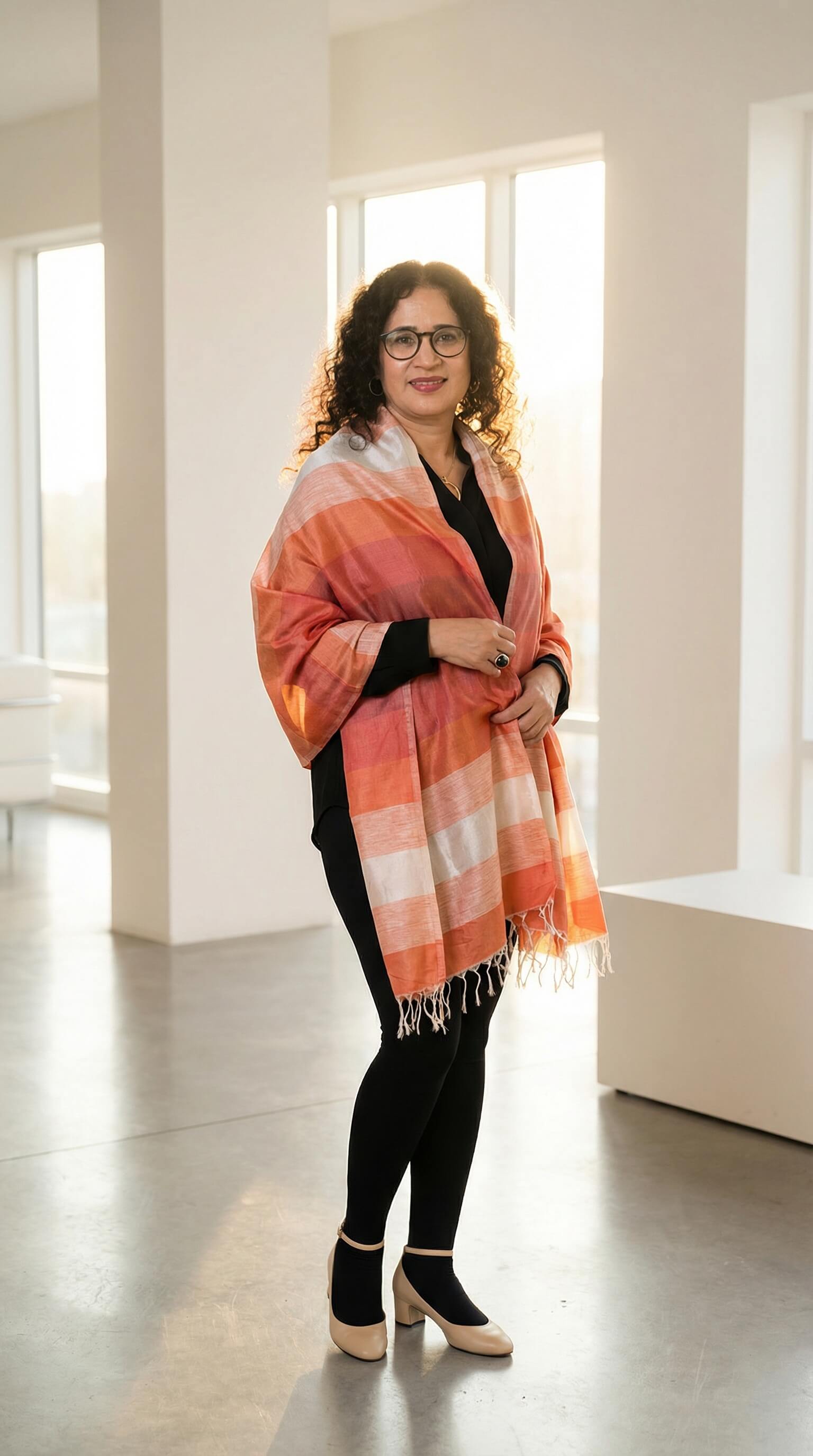 Châle en Soie de Sabra – Aube d'Atlas