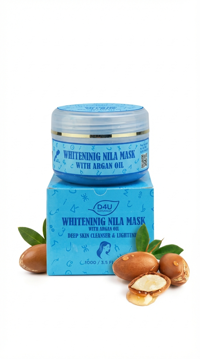 Masque Éclaircissant à la Nila & Argan 100G | D4U Naturally