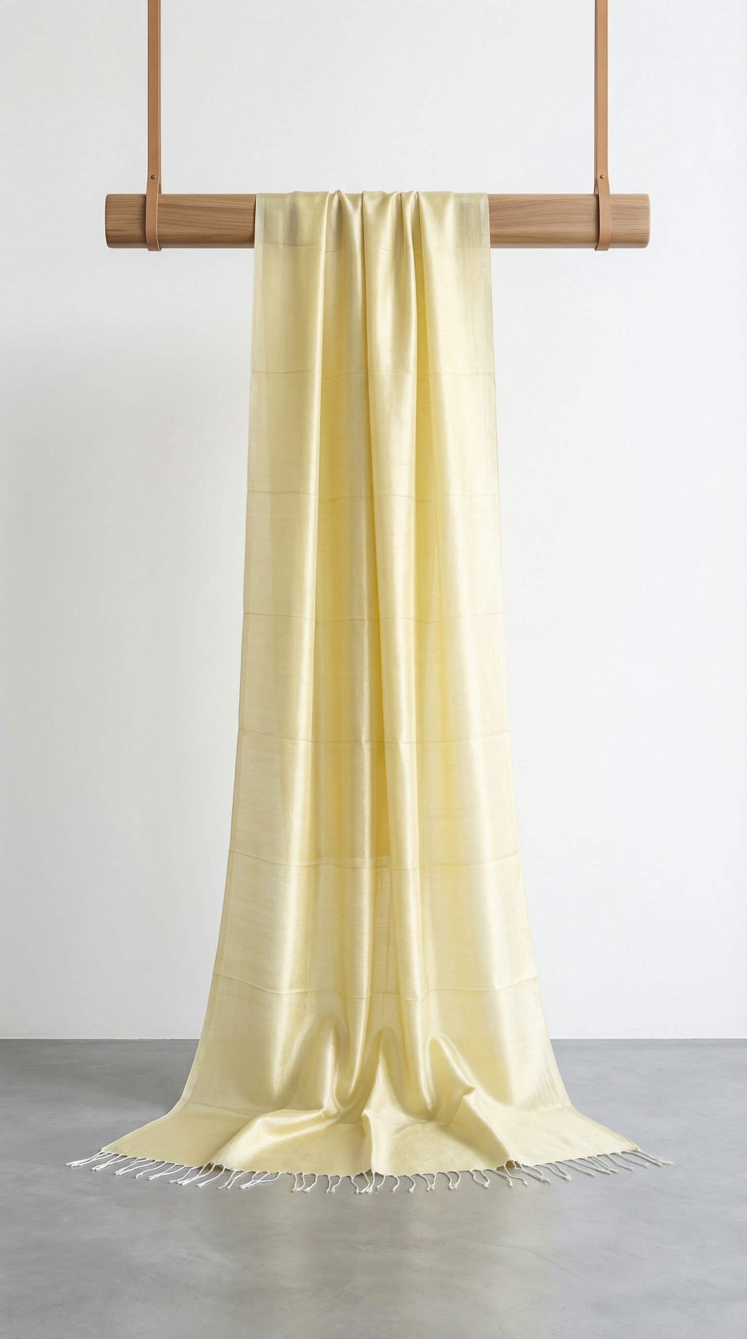 Châle en Soie de Sabra – Citron Givré