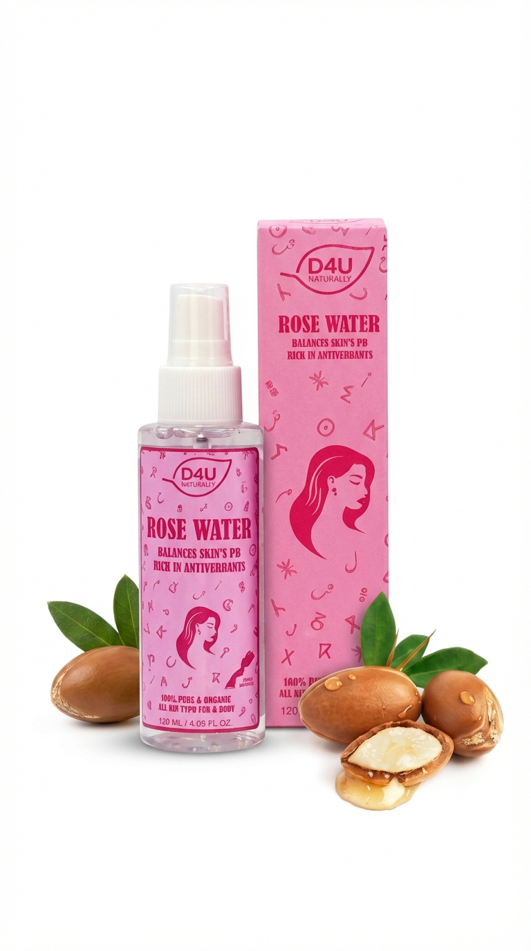 Eau de Rose Pure & Tonifiante 120ML | D4U Naturally