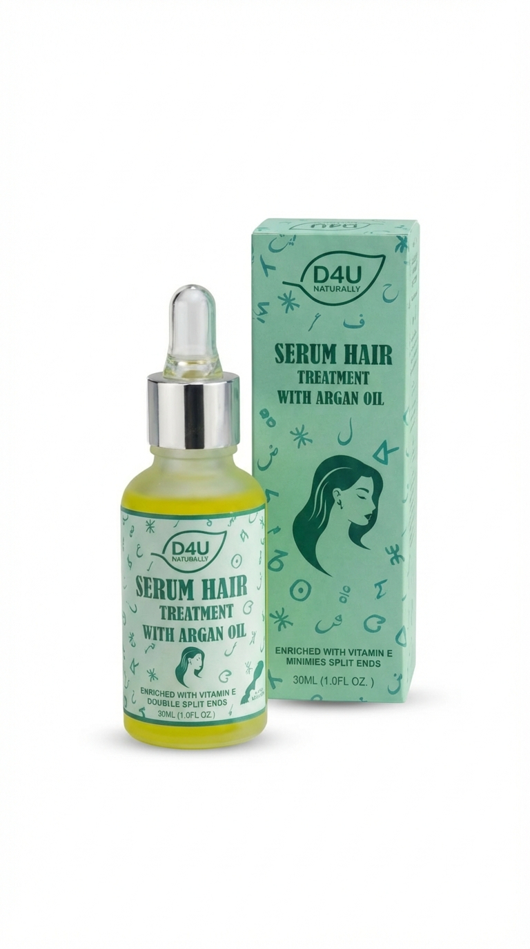 Sérum Capillaire Réparateur à l'Argan 30ML | D4U Naturally