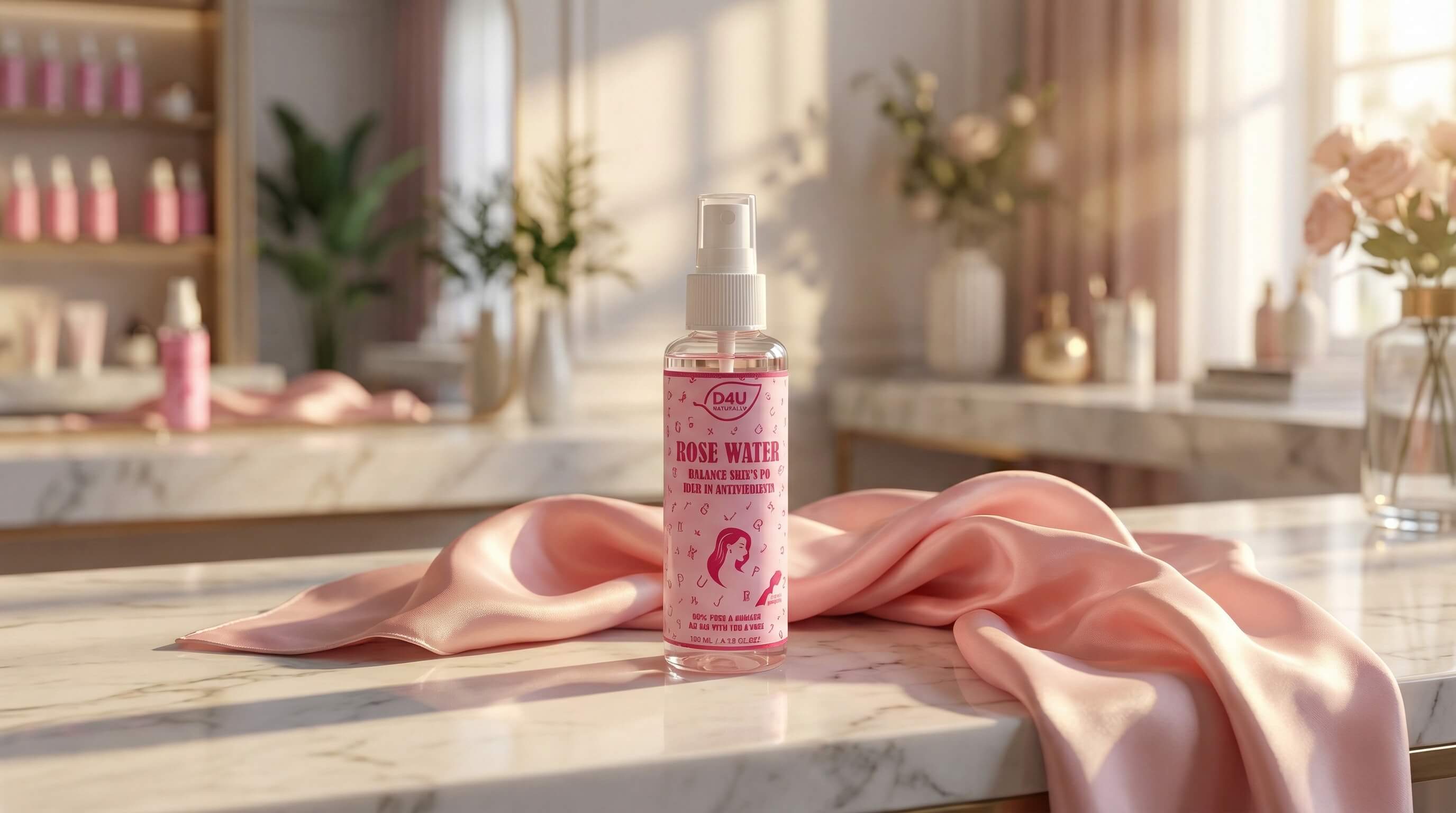 Eau de Rose Pure & Tonifiante 120ML | D4U Naturally