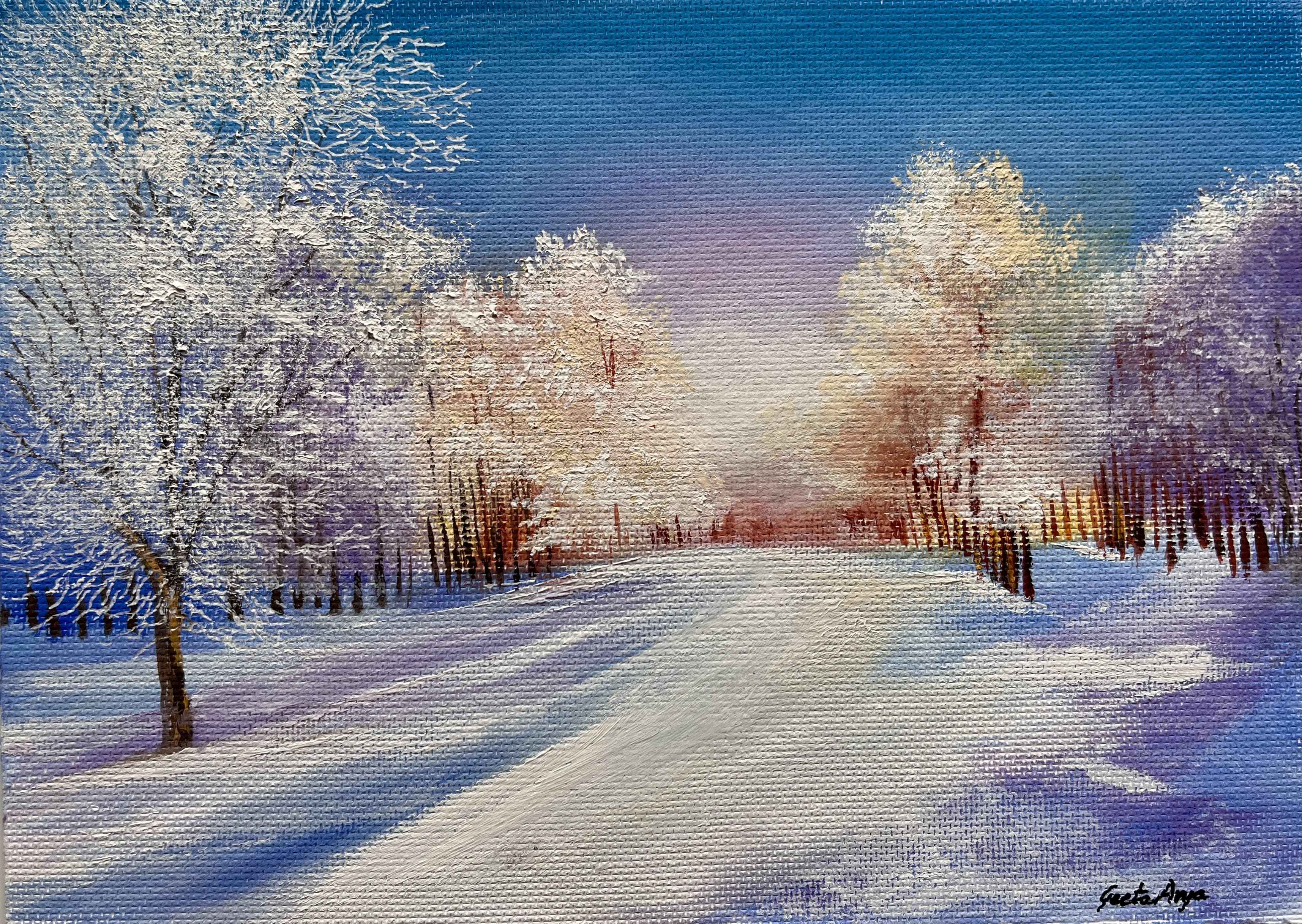 Winter Landscape Canvas Art