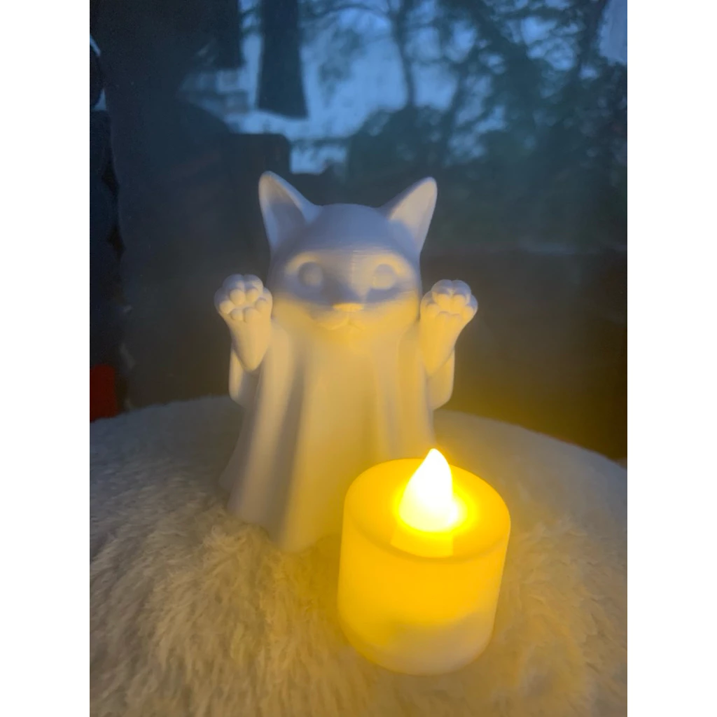 🕯️ ĐÈN LED TRANG TRÍ MÈO MA DỄ THƯƠNG – ÁNH NẾN ẤM ÁP, CHILL MỌI GÓC NHÀ 🐱👻