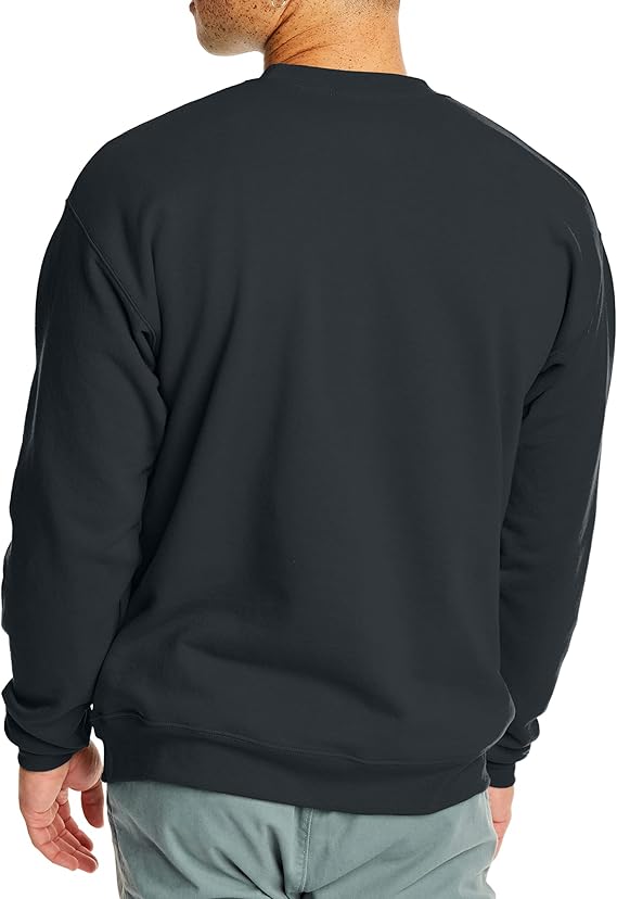 Hanes Men's Sweatshirt, EcoSmart Fleece Crewneck Sweatshirt, Big & Tall Available, 1 or 2-Pack