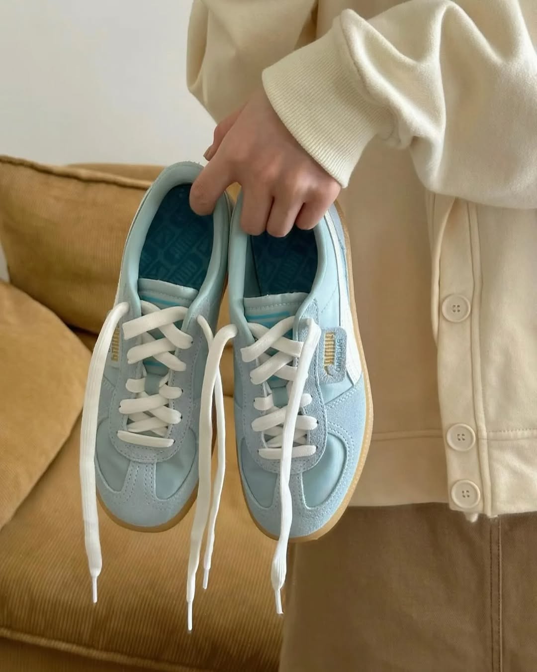 Puma Palermo Pastel Blue Sneakers