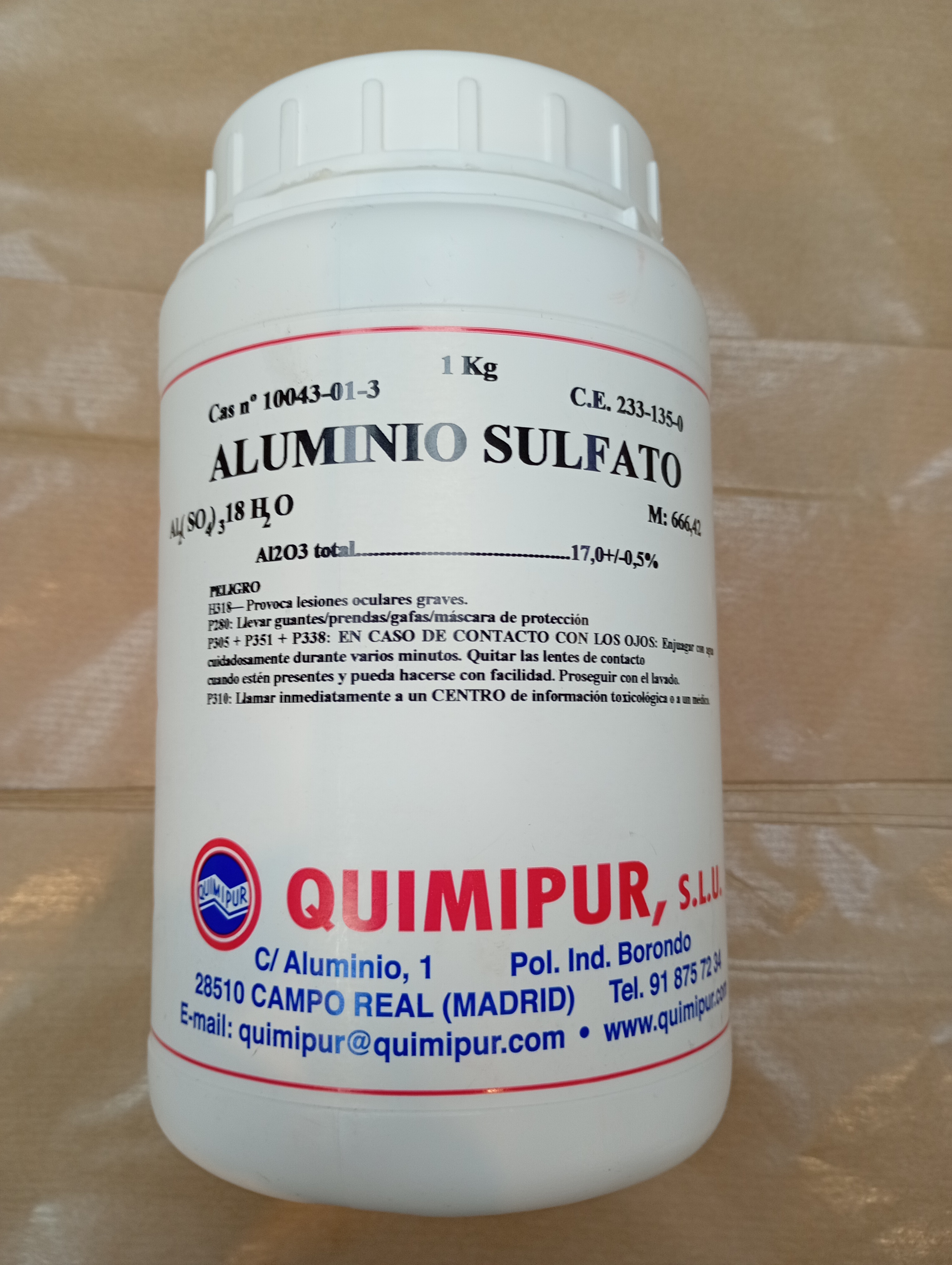 Sulfato de Aluminio 1 kg