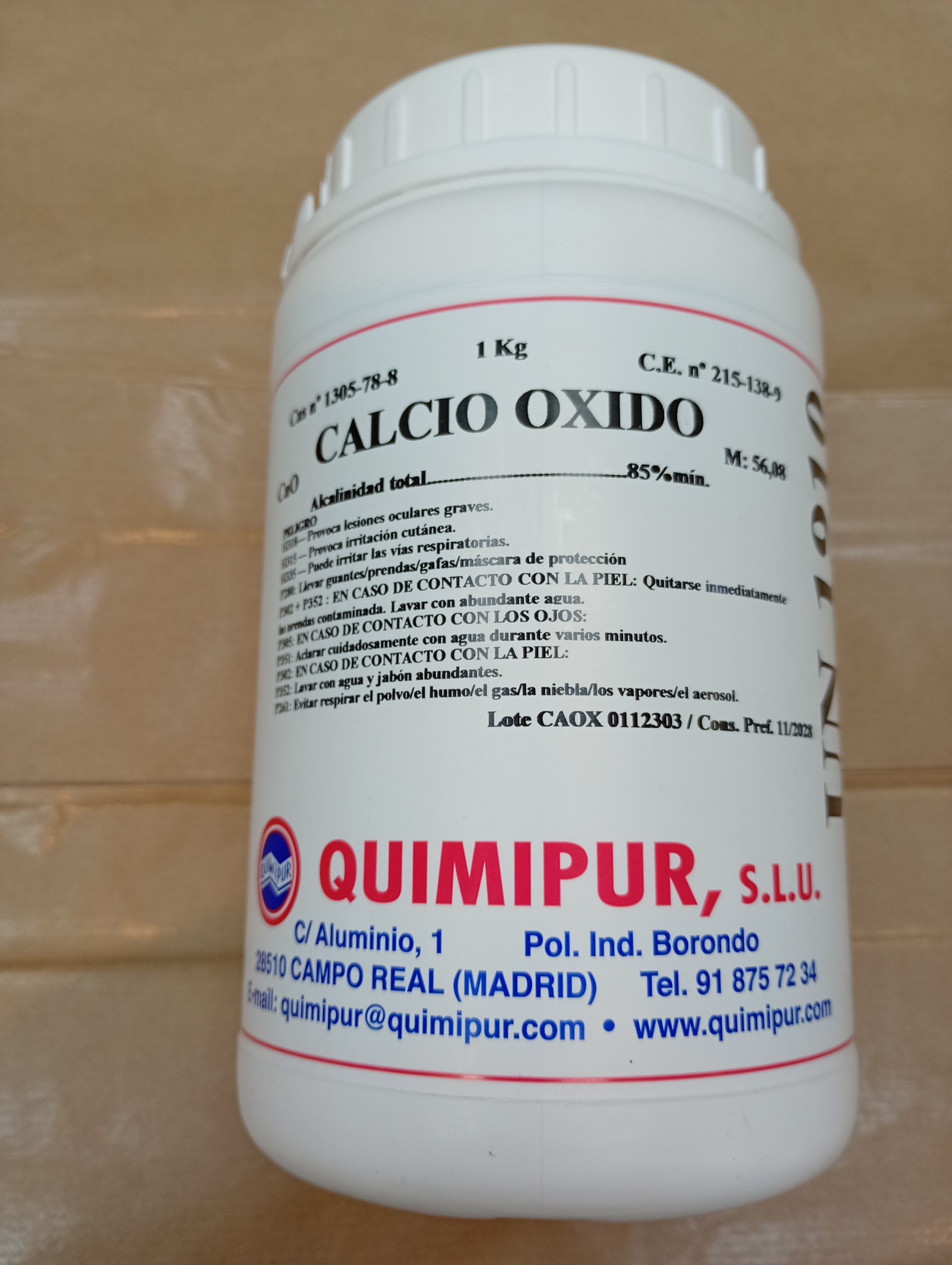 Óxido de Calcio 1 kg