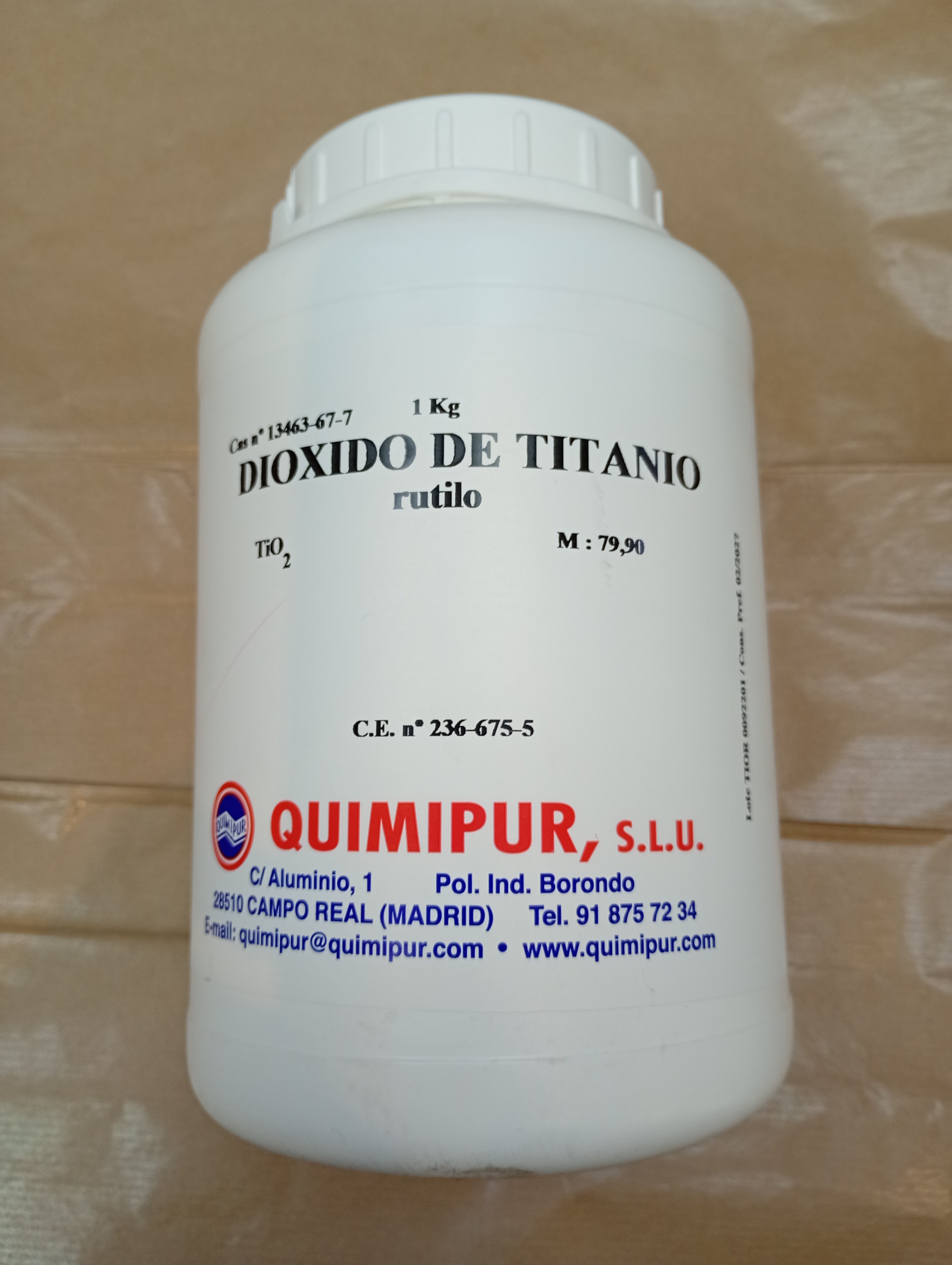 Dióxido de Titanio Rutile 1kg