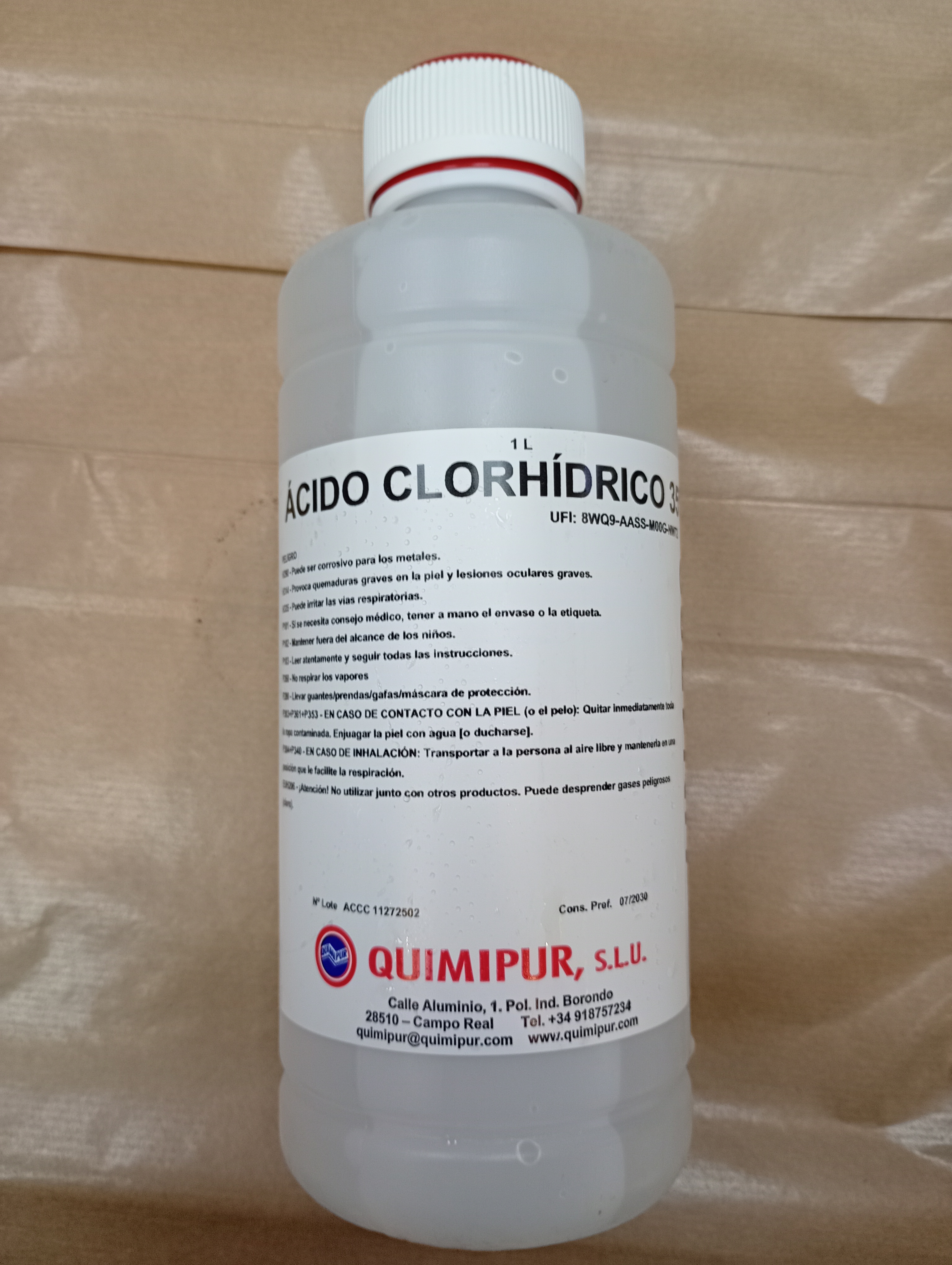 Ácido Clorhídrico 37%