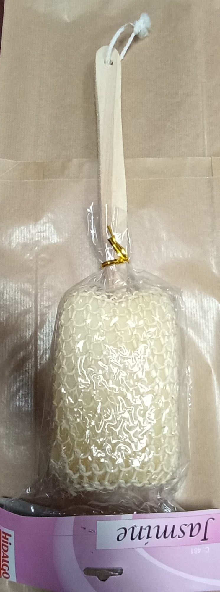 Esponja de lufa con mango