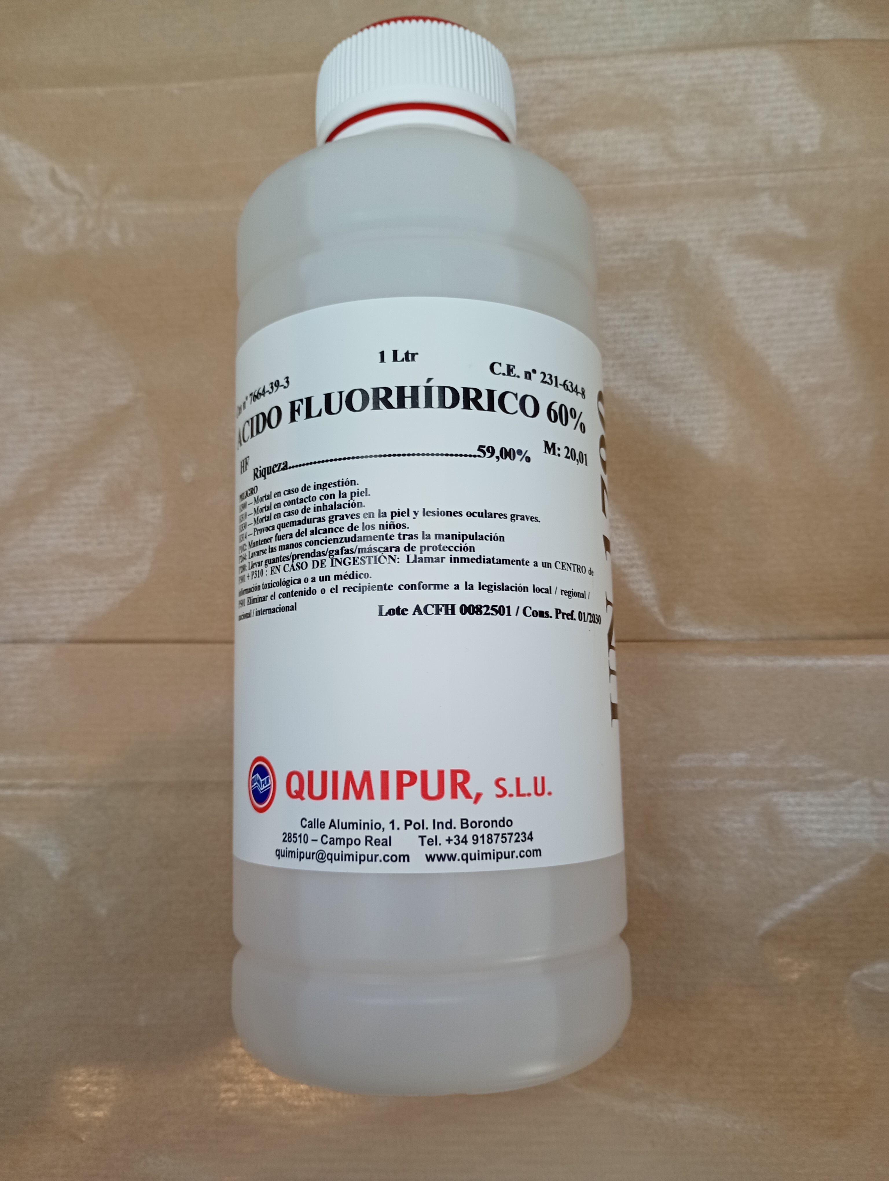 Ácido Fluorhídrico 60%