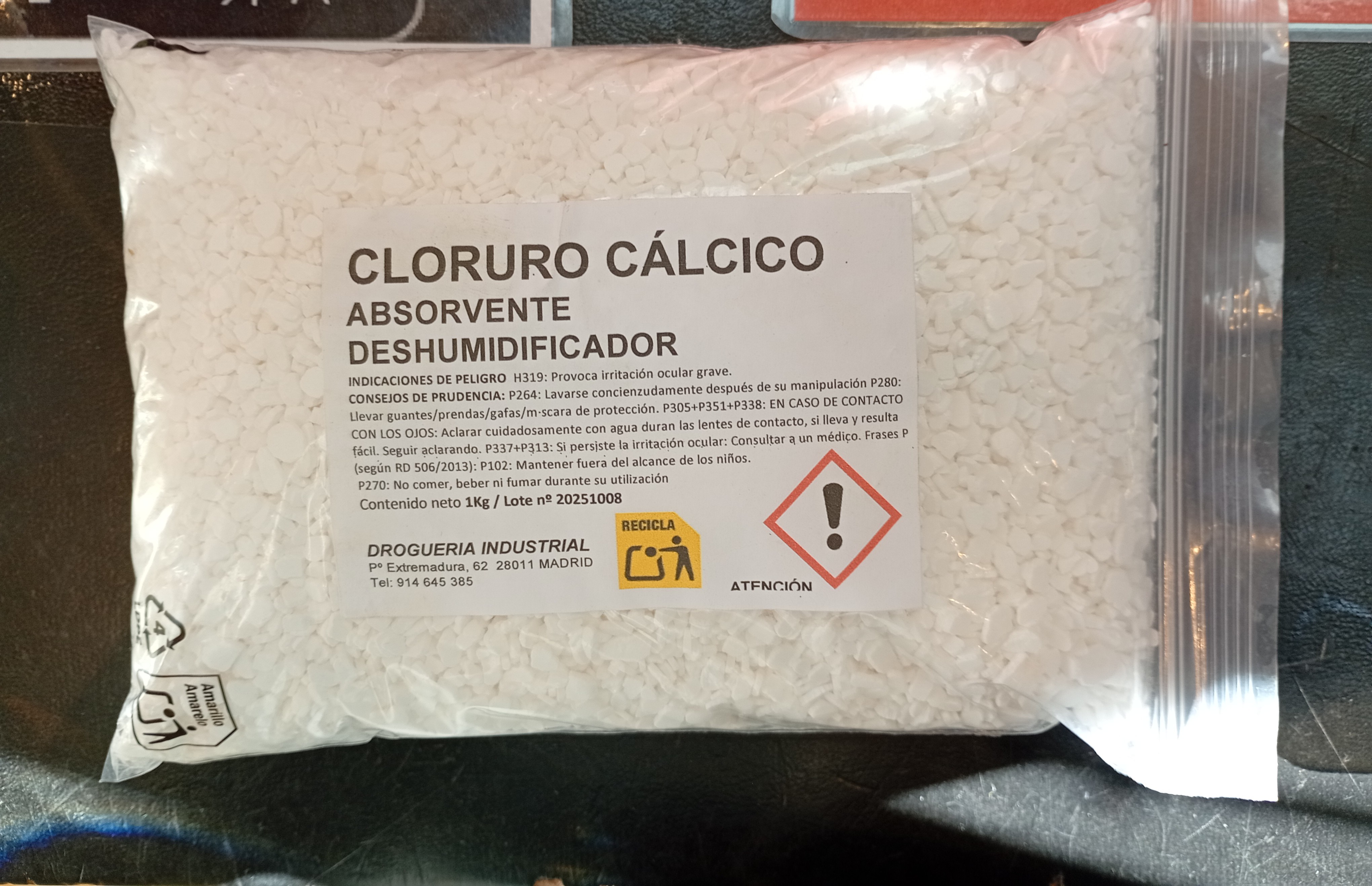 Cloruro Cálcico Absorbente
