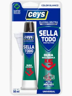 Silicona Neutra Ceys Sella Todo Blanco 50 ml