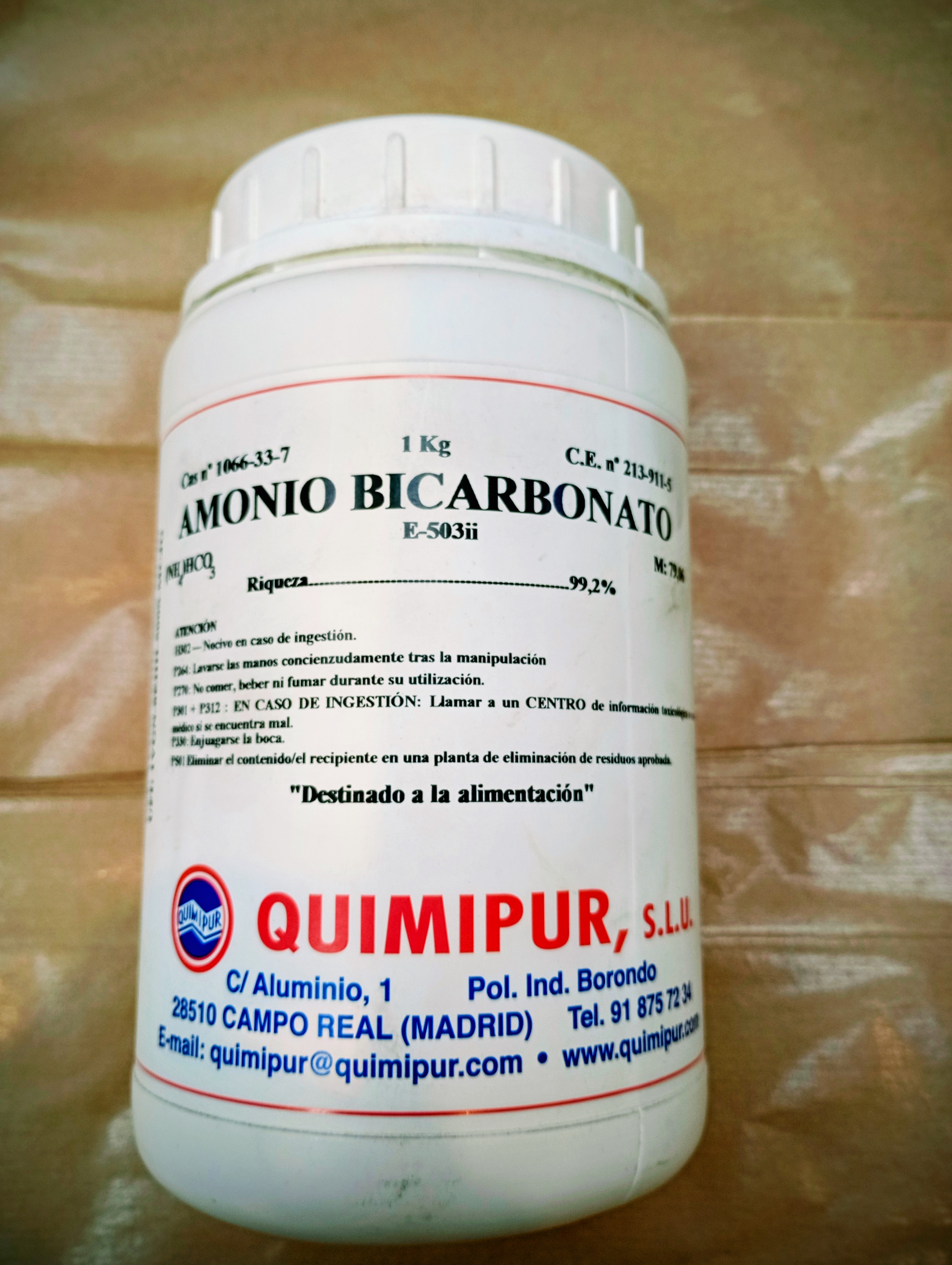 Bicarbonato de Amonio