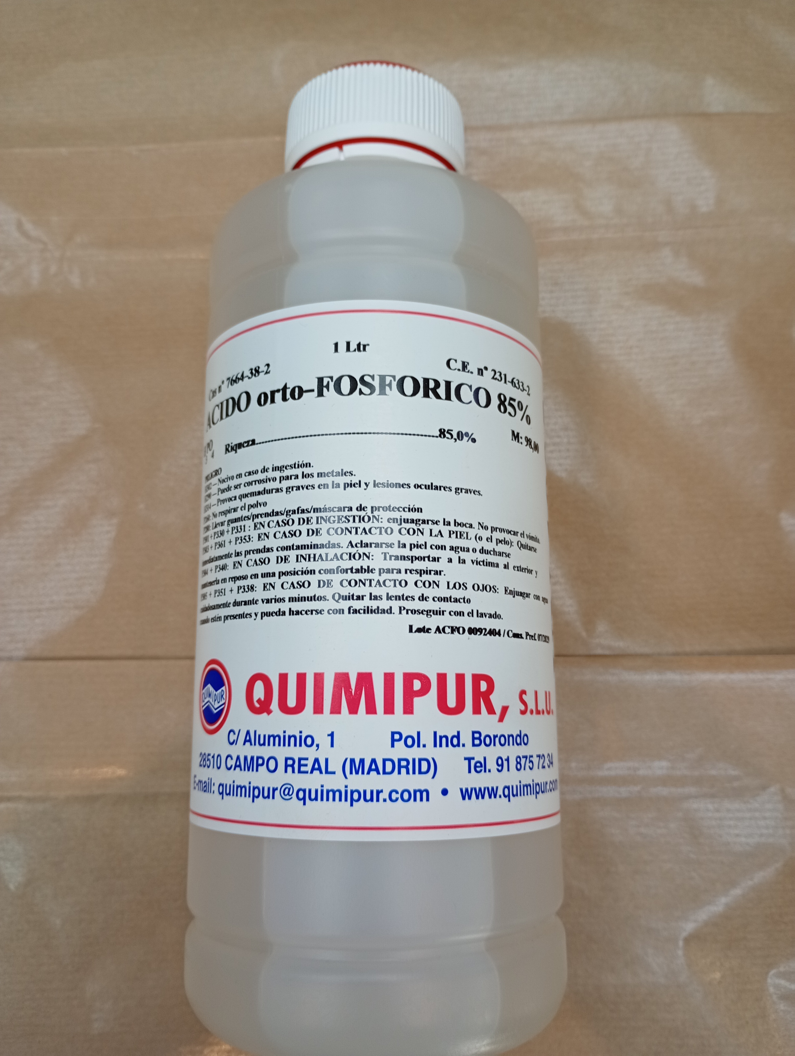 Ácido Ortofosfórico 85%