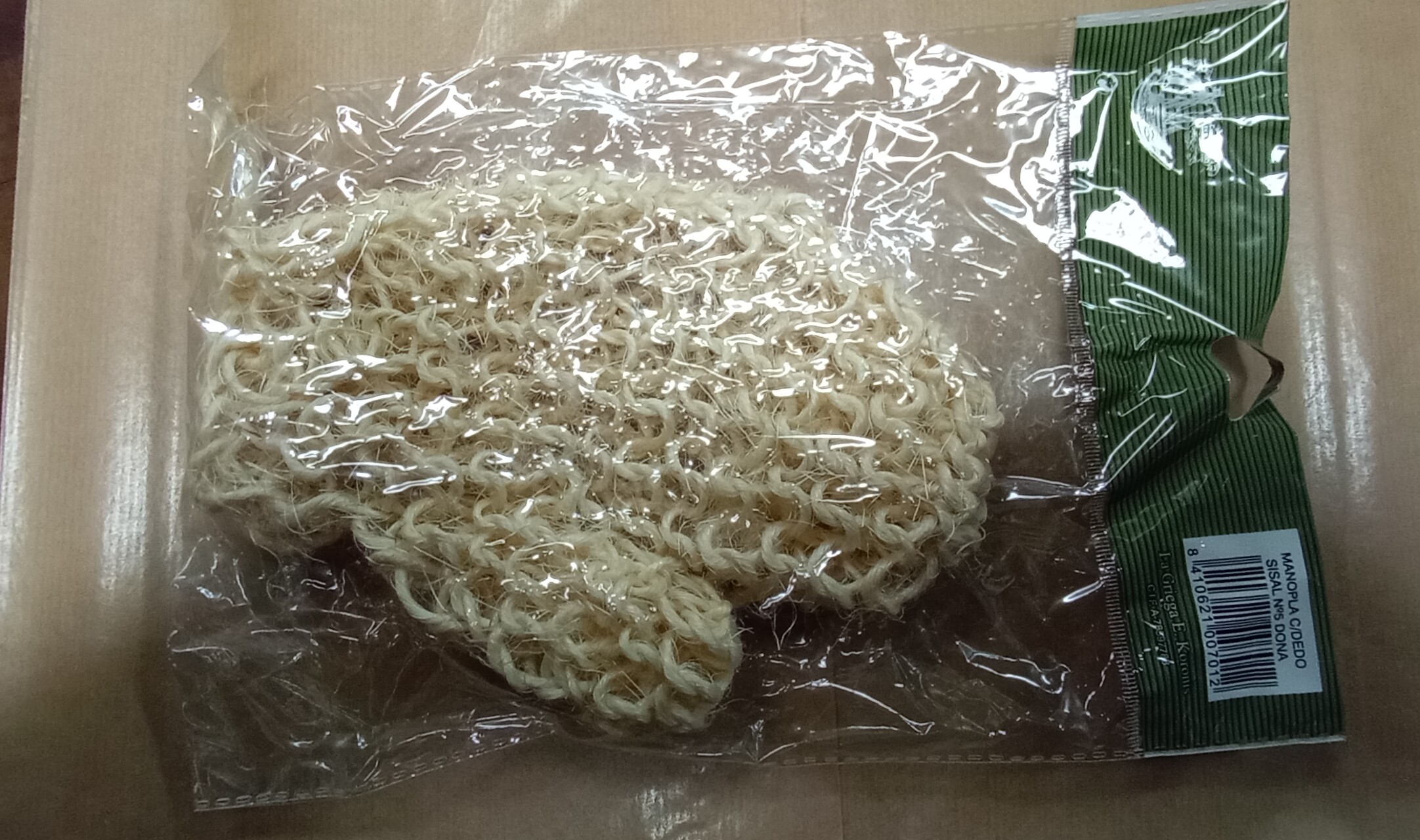 Manopla de masaje vegetal