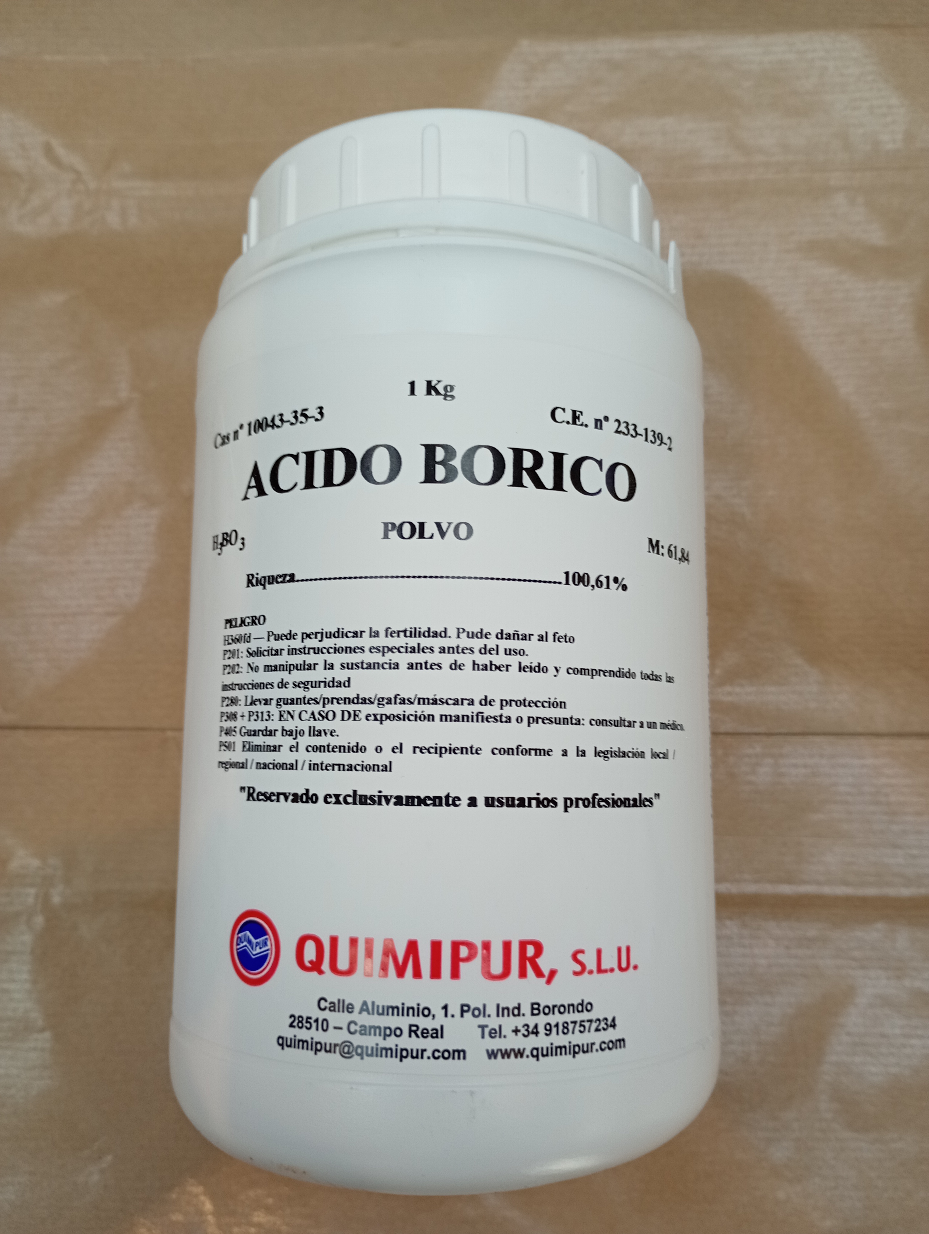 Ácido Bórico 1 Kg