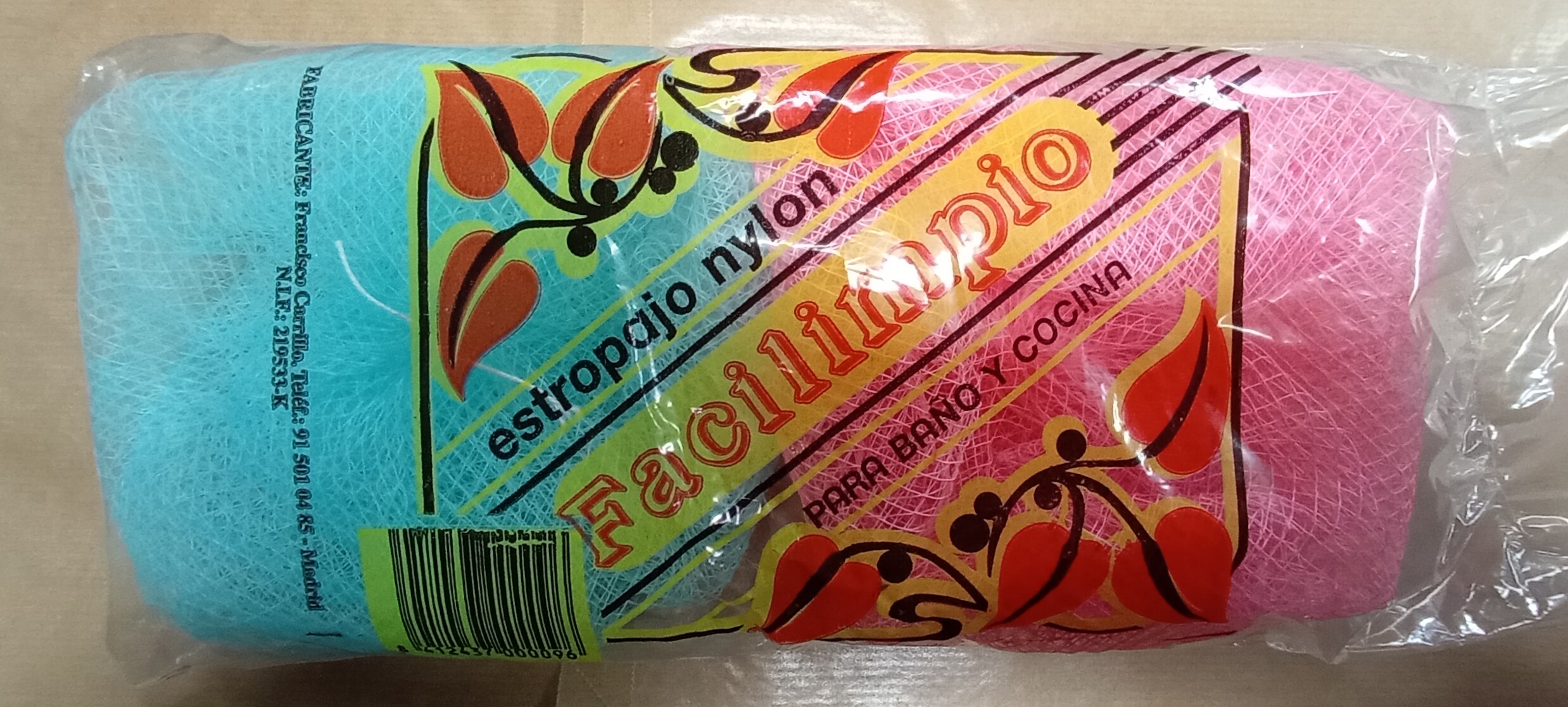 Estropajo de nylon Facillimpio