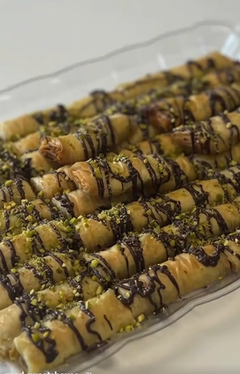 Classic chocolate Pistachio Baklava