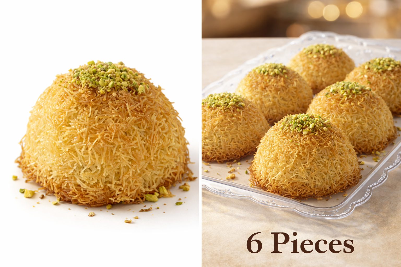 Golden Kunafa Bites