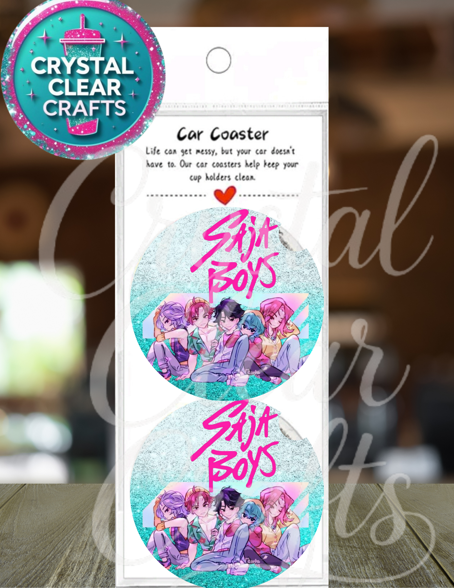 Anime Inspired Car Coaster Set